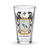 McMahon Family Crest beer glass