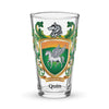 Quin Family Crest beer glass - Limerick origin