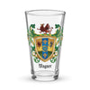 Wagner Family Crest beer glass