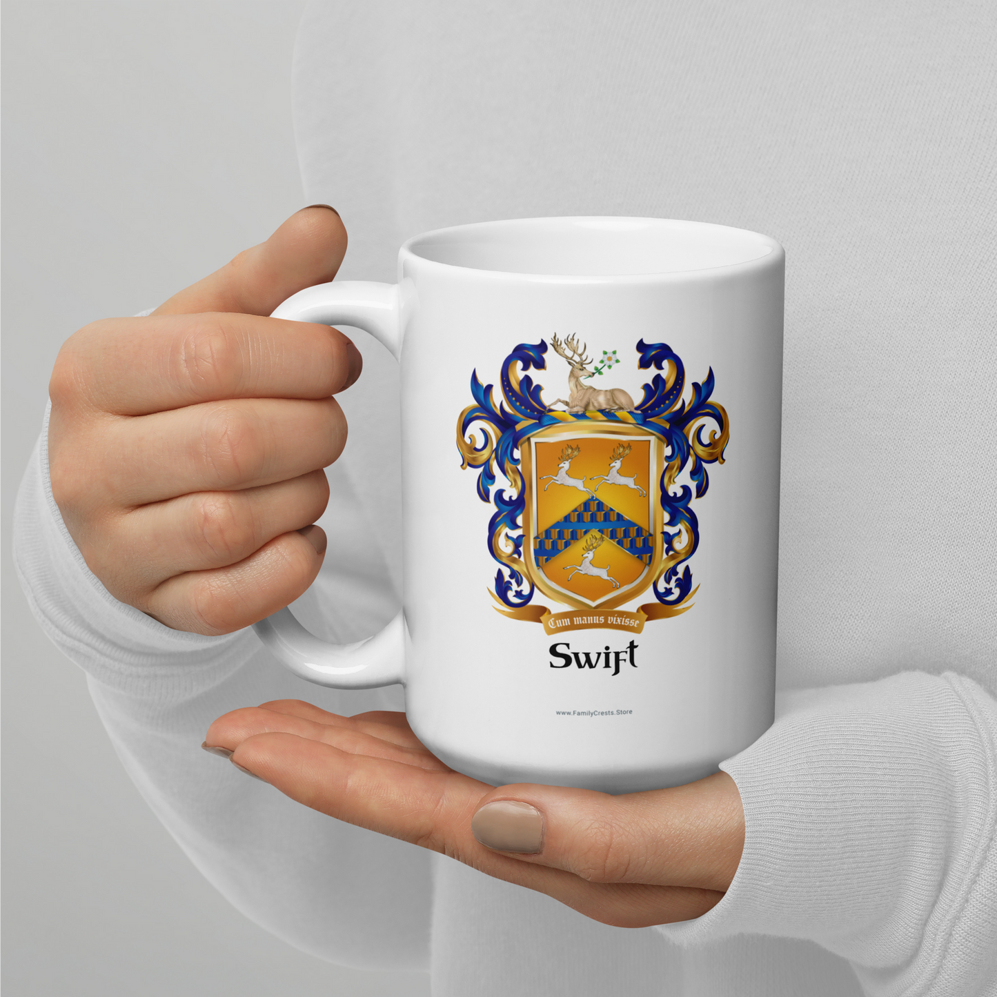 Swift Family Crest mug