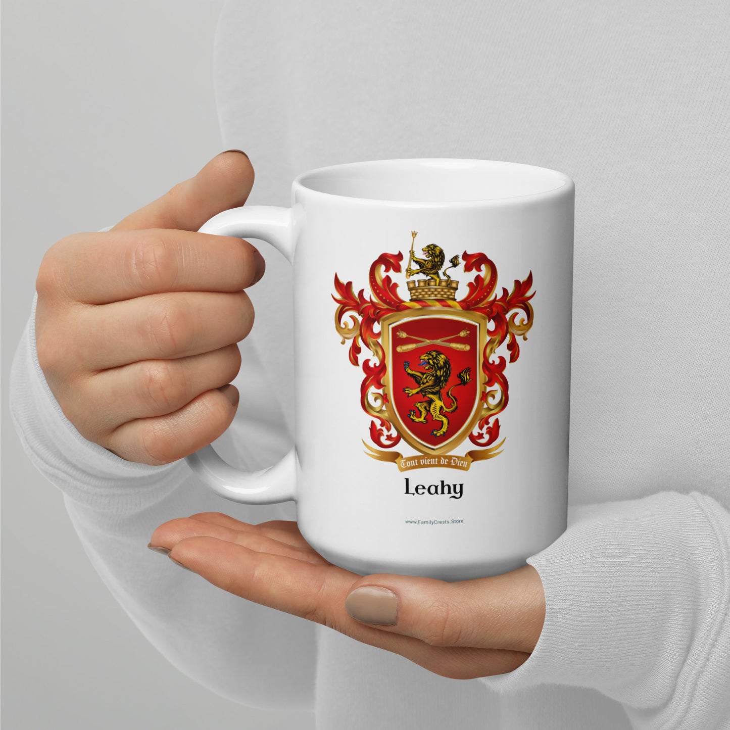 Leahy Family Crest mug