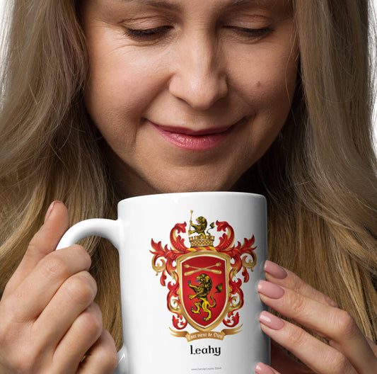 Leahy Family Crest mug