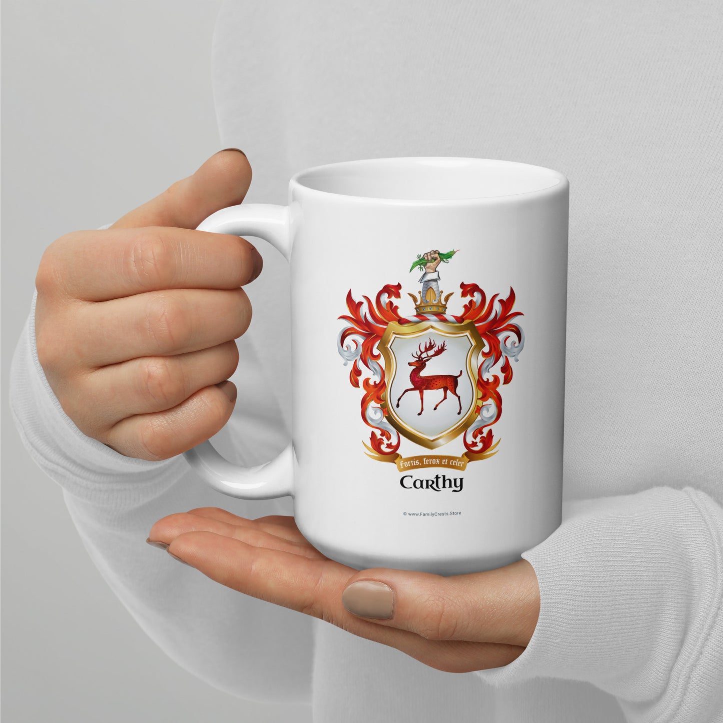 Carthy Family Crest mug-Family Crests Store