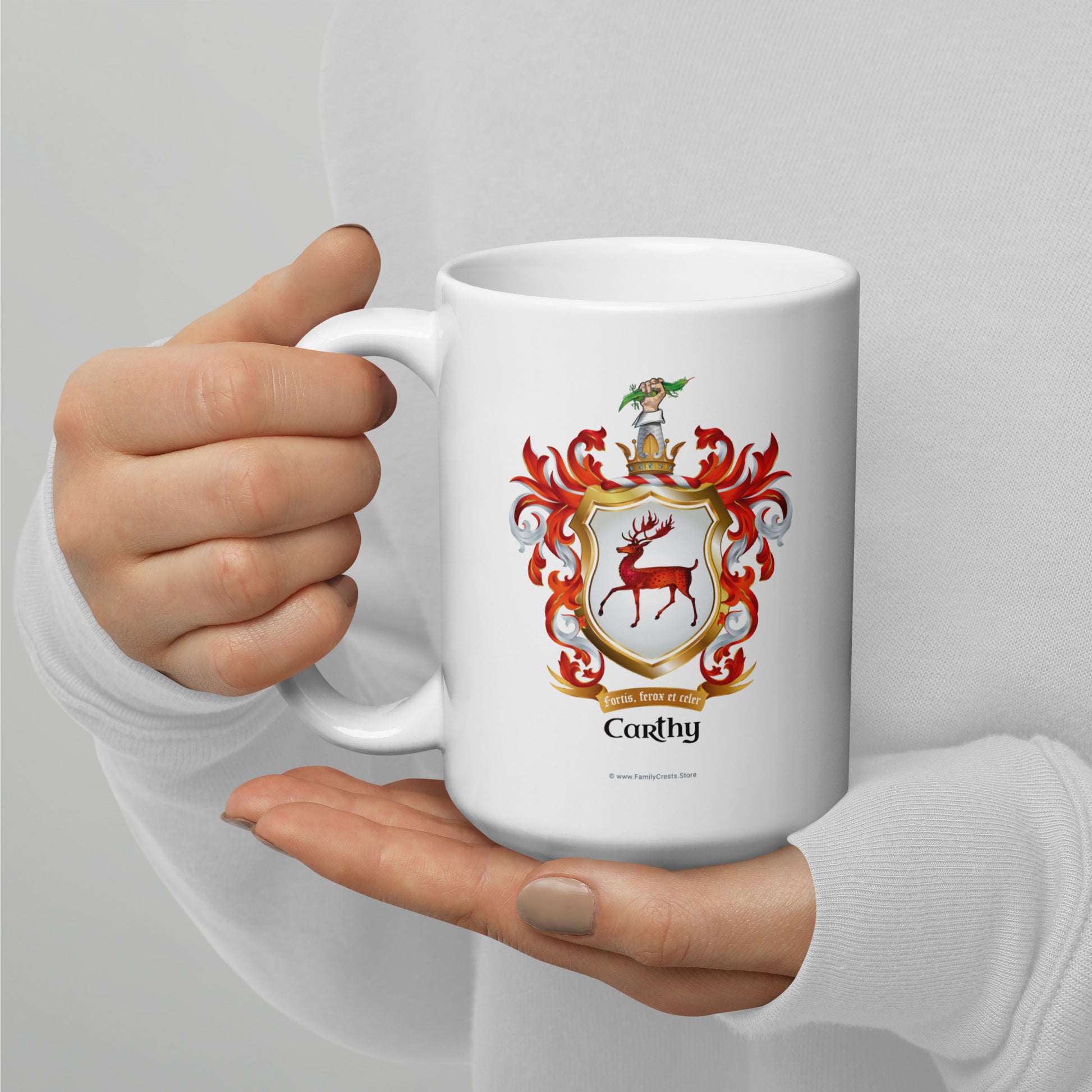 Carthy Family Crest mug-Family Crests Store