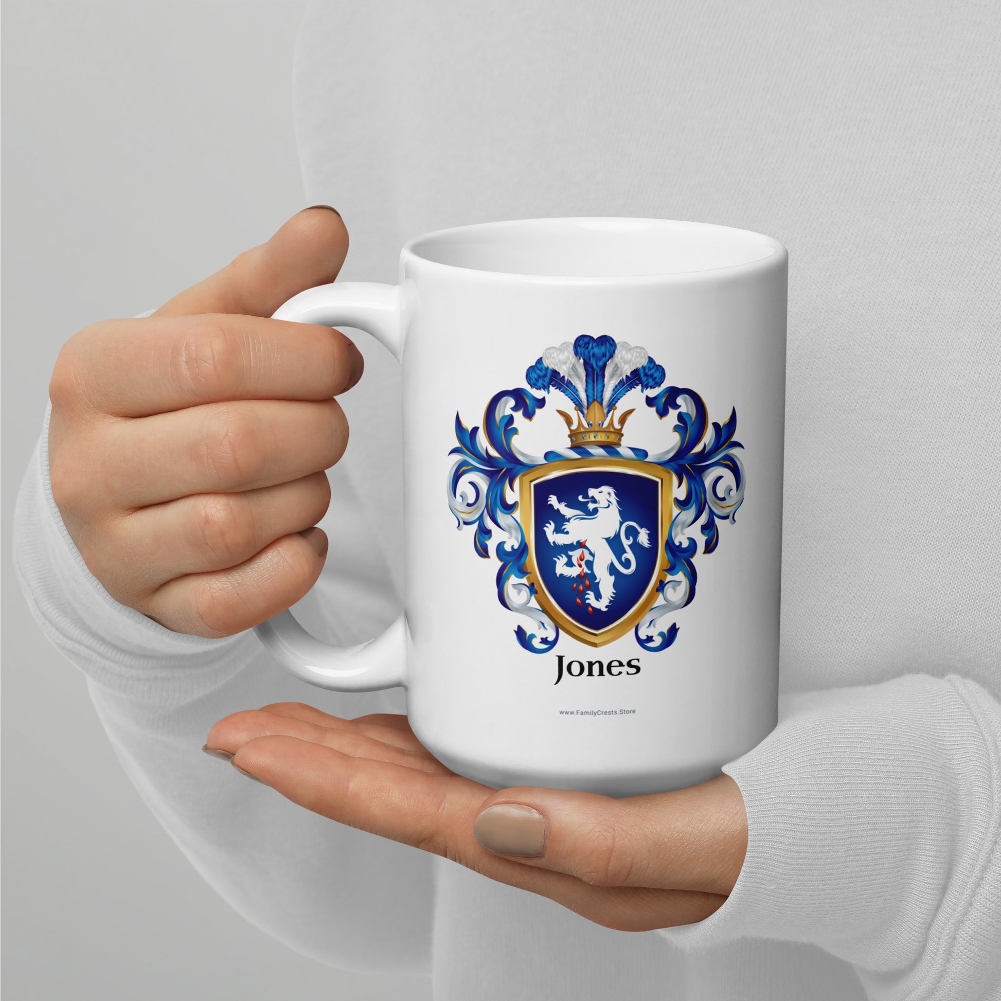 Jones Family Crest mug-Family Crests Store