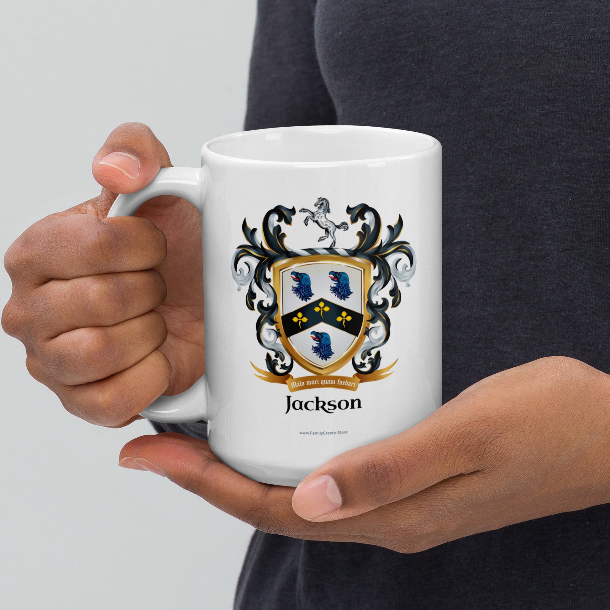 Jackson Family Crest mug-Family Crests Store