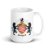 Barrett Family Crest mug with lions