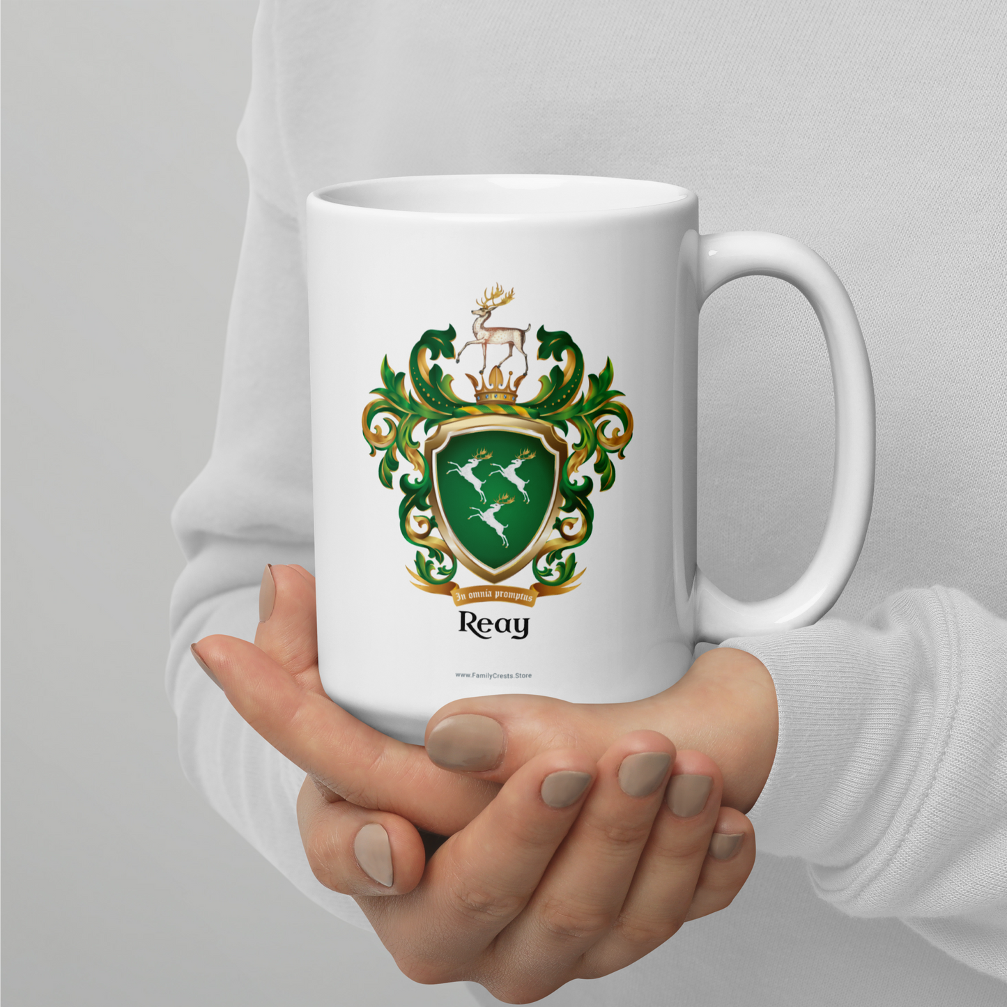 Reay Family Crest mug