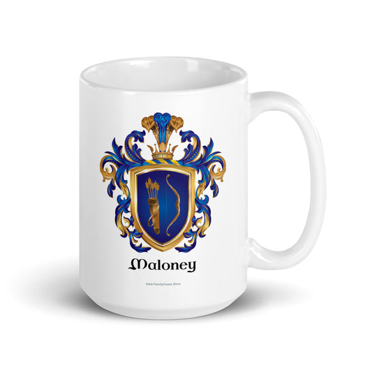 Maloney Family Crest mug-Family Crests Store