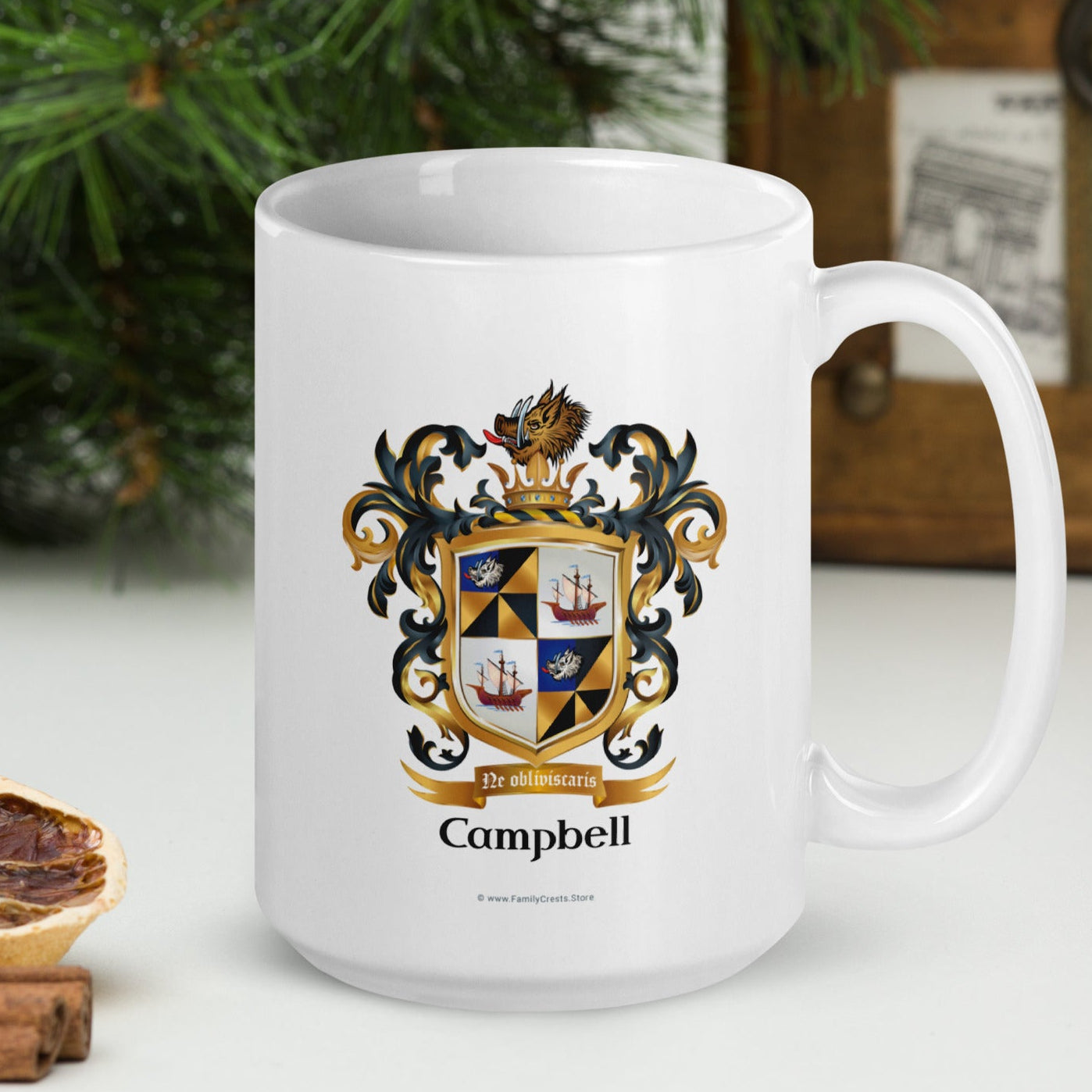 Campbell Family Crest mug - Argyll origin
