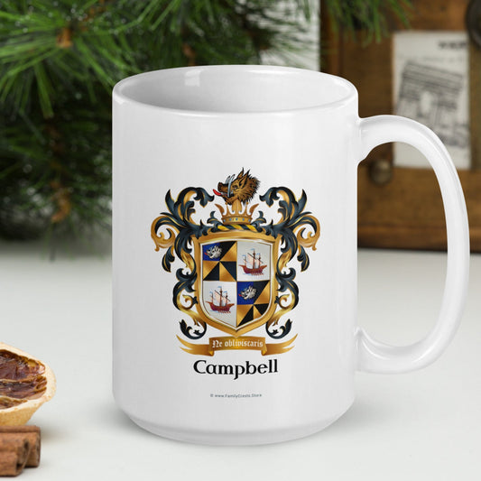 Campbell Family Crest mug - Argyll origin