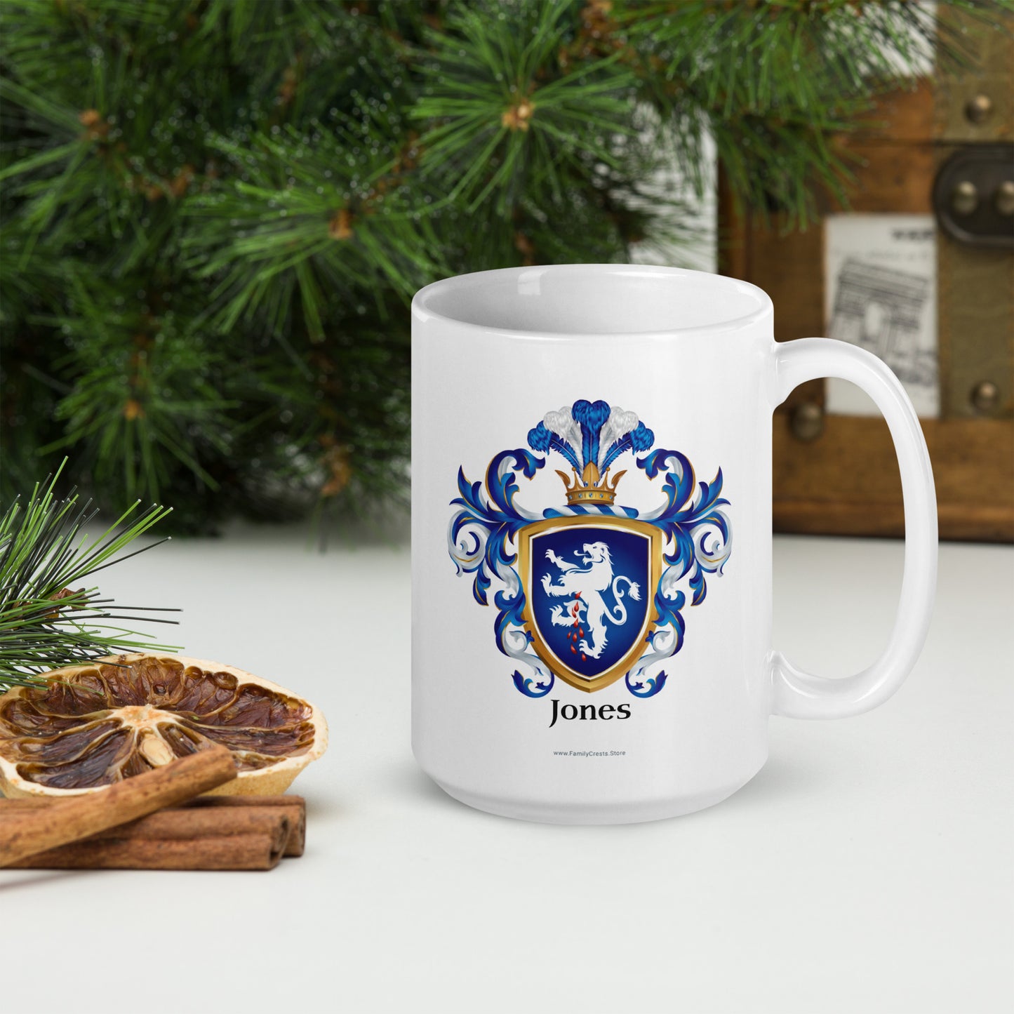 Jones Family Crest mug-Family Crests Store