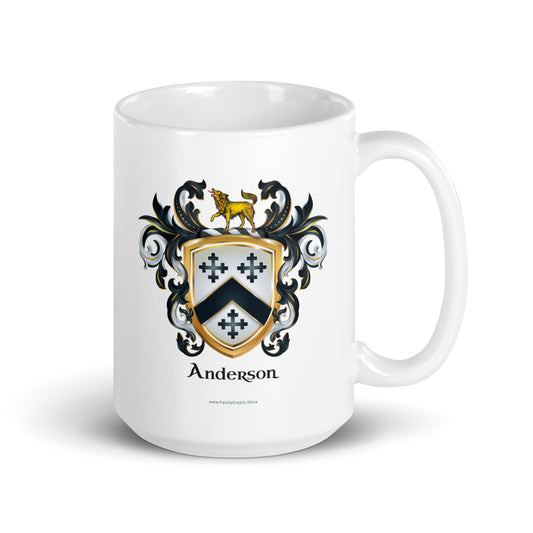 Anderson Family Crest mug-Family Crests Store